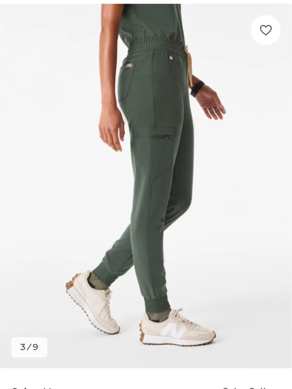 Zamora Ruched Jogger Figs - Moss *